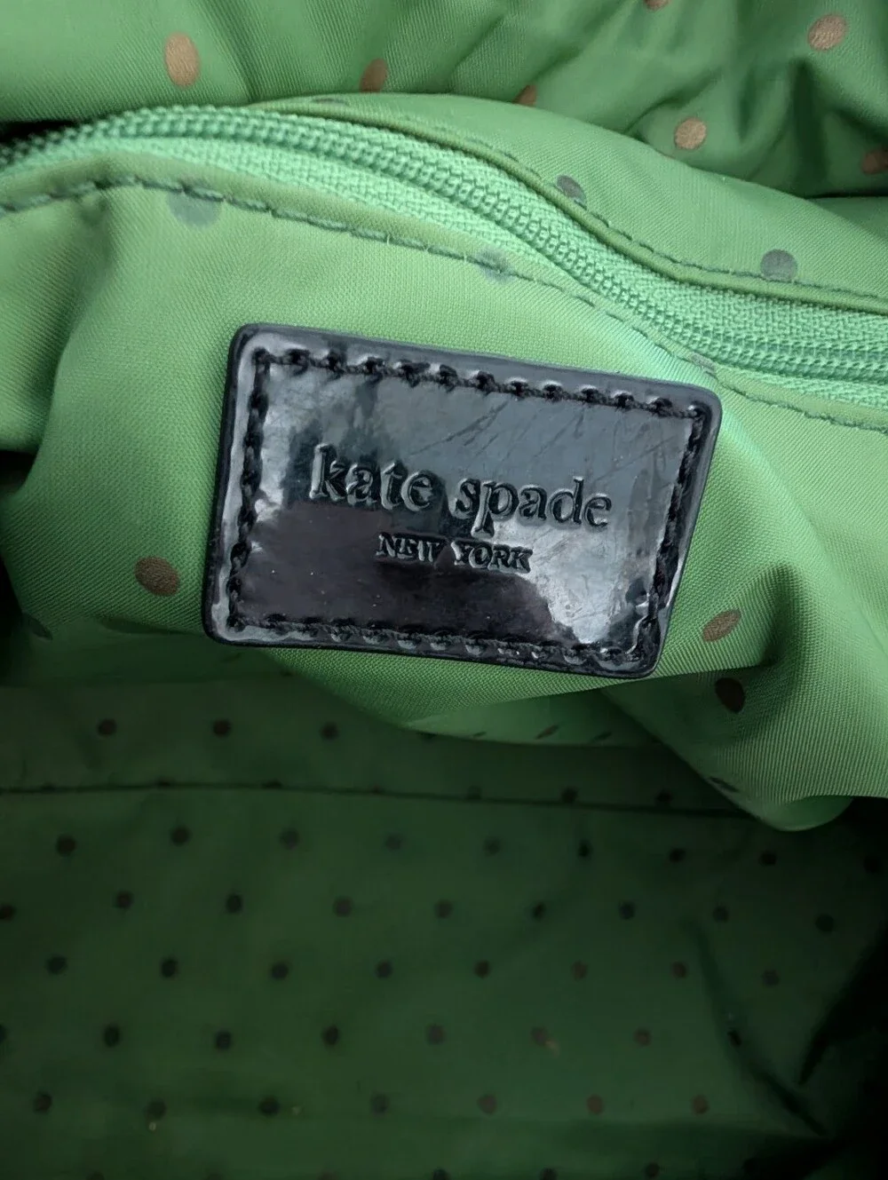 Quilted Kate Spade Black Tote Diaper Work Bag with Exterior And Interior Pockets